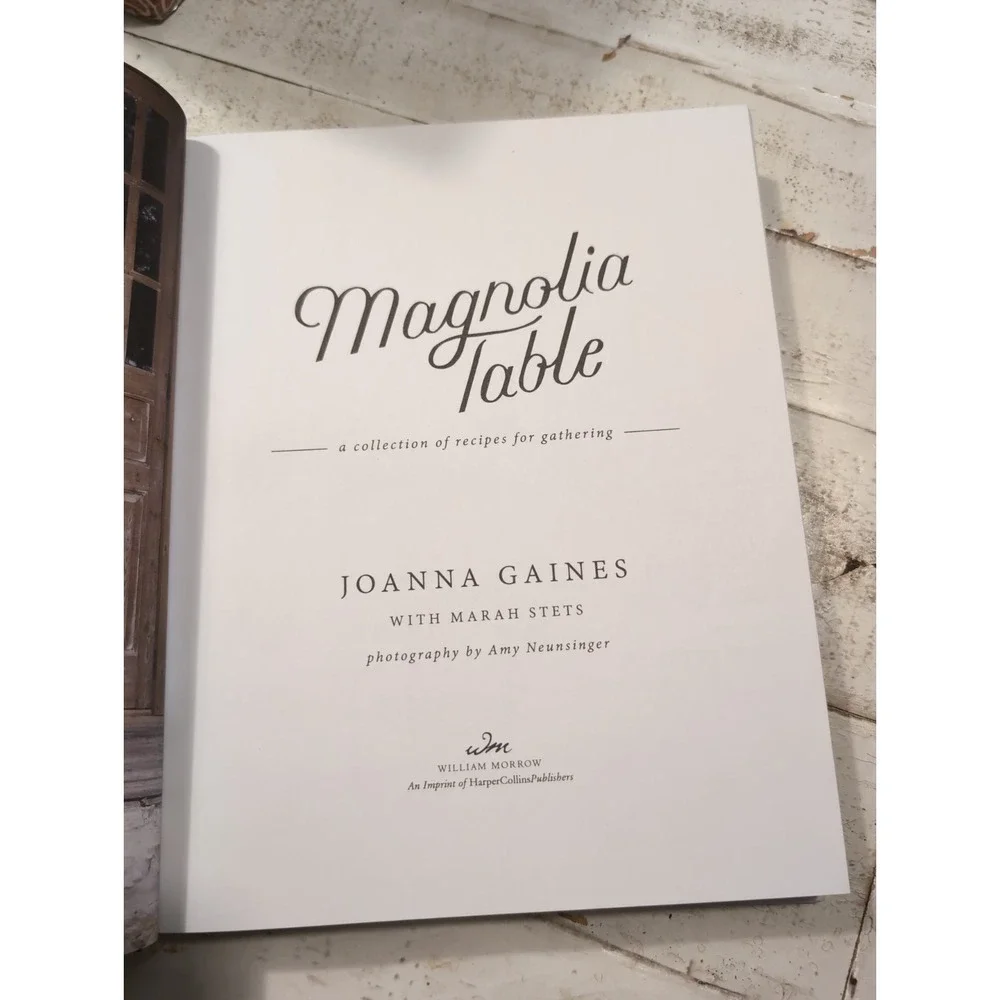 Magnolia Table Joanna Gaines First Edition Vol 1 Cookbook Hardcover